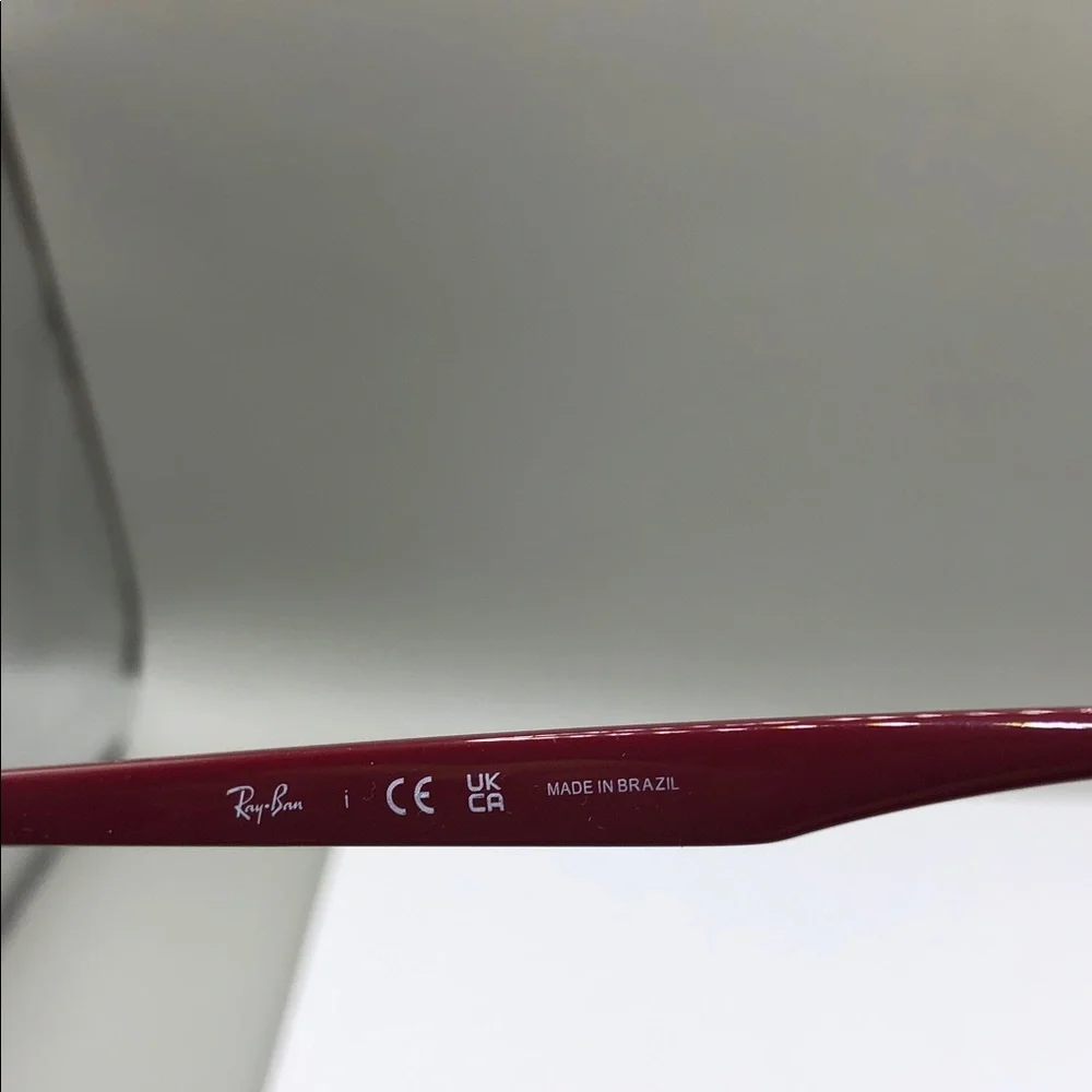 Ray Ban RB4378V 8083 Transparent Grey FRAMES Burgundy Temples UNISEX 54-16-145